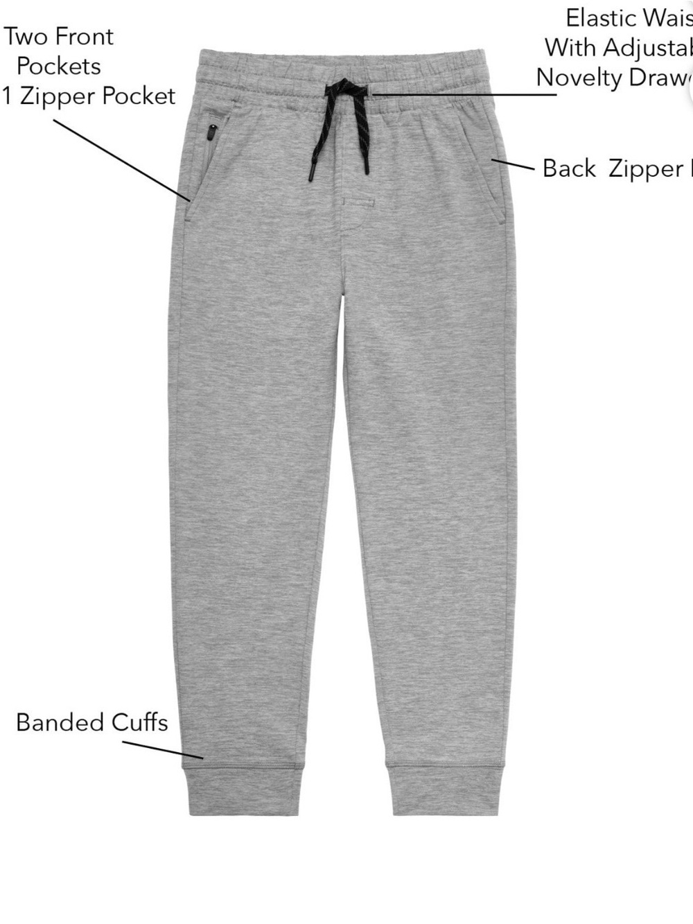 Lot of 3 Makers Market Kids Jogger Sweatpants with Drawstring